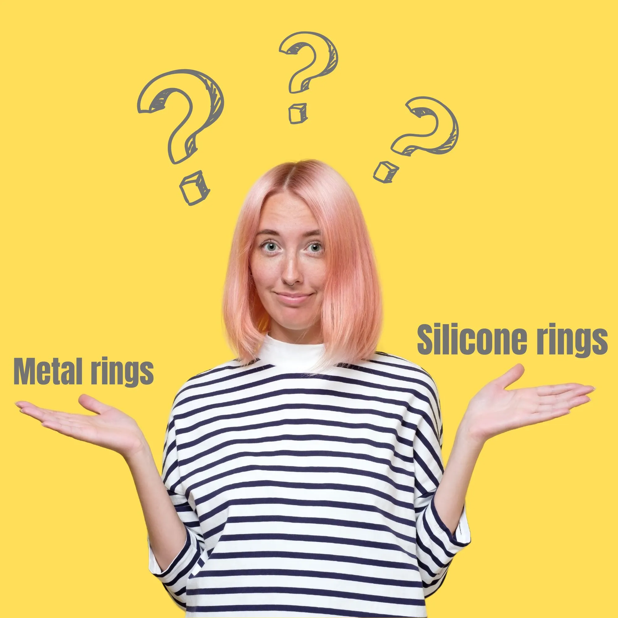 Metal or silicone rings to choose